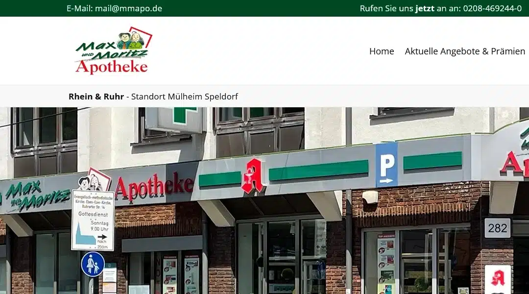 www.mmapo.de – Max und Moritz Apotheke  | Mülheim-Speldorf